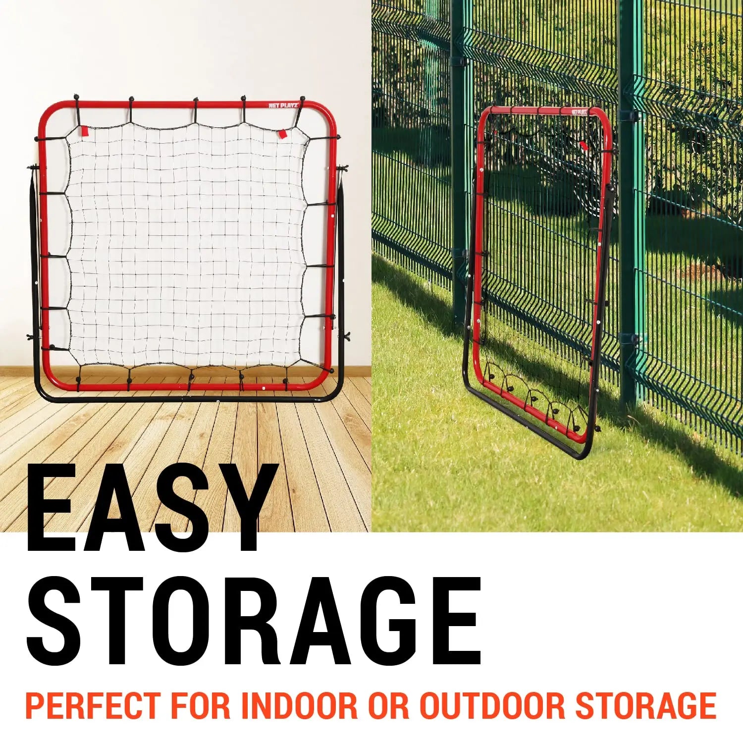 Soccer Rebound Net Rebounder 3.3X3.3FT | Skill Training Gifts, Aids & Equipment for Kids Teens & All Ages - Kick-Back/Portable, 6 Adjustable Angles
