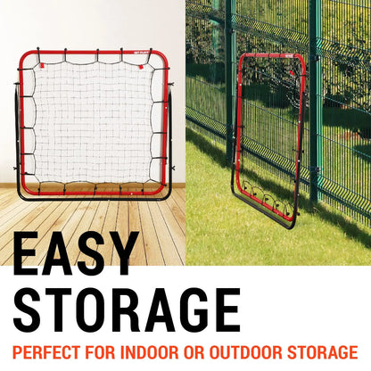 Soccer Rebound Net Rebounder 3.3X3.3FT | Skill Training Gifts, Aids & Equipment for Kids Teens & All Ages - Kick-Back/Portable, 6 Adjustable Angles